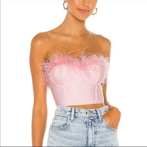 NWT superdown Ramona bustier top in blush